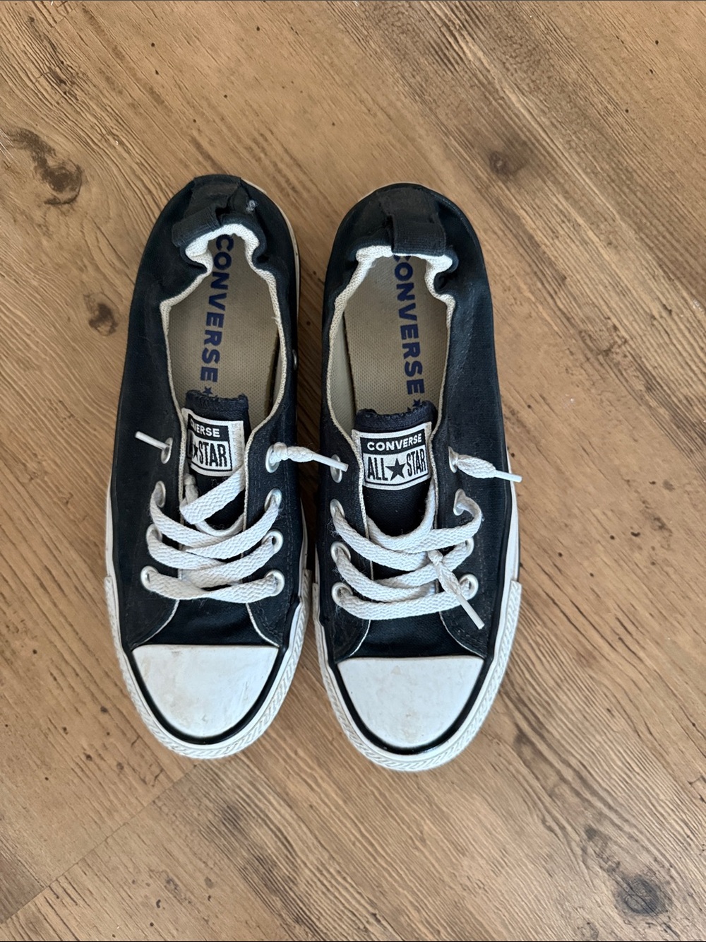 Converse Kids Black and White Low Top Sneakers